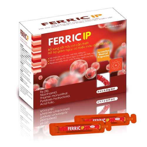 Picture of Siro Bổ Sung Sắt, Bổ Máu FERRIC IP Dạng Ống Nhựa  An Toàn Cho Trẻ Em (Hộp 20 Ống X 5Ml)