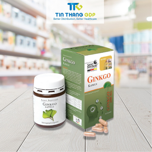Picture of GINKGO KAPSELN - Tăng cường lưu thông máu lên não, cải thiện trí nhớ, hỗ trợ giảm các triệu chứng do thiểu năng tuần hoàn não