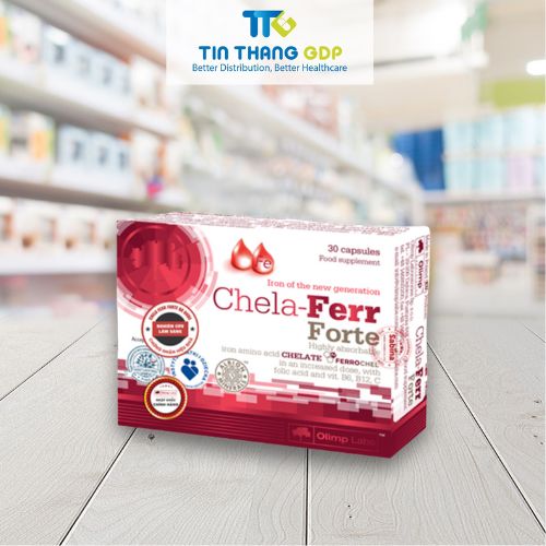 Picture of CHELA FERR FORTE - Giúp bổ máu, tái tạo hồng cầu, làm giảm triệu chứng thiếu máu do thiếu sắt