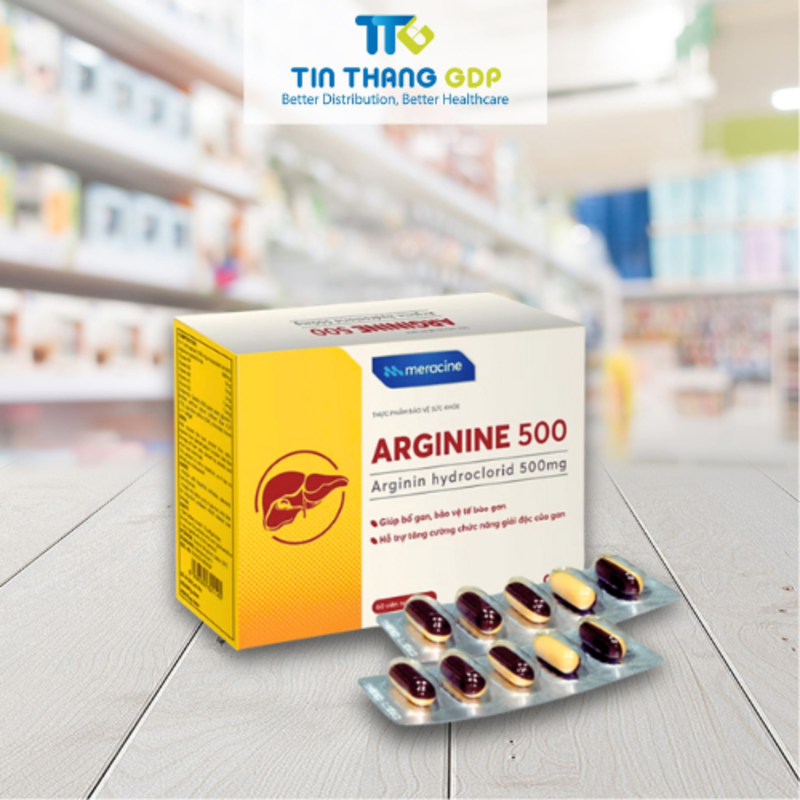Picture of ARGININE 500 - Hỗ trợ giải độc, bảo vệ và tăng cường chức năng gan