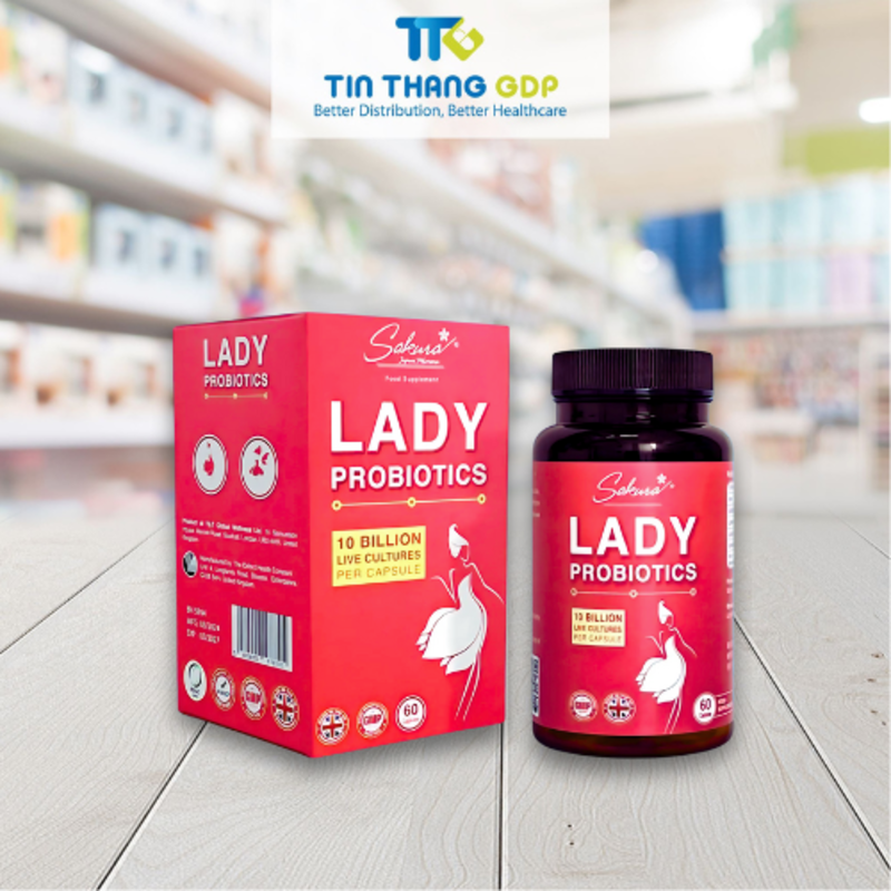 Picture of LADY PROBIOTICS - Viên uống bổ sung lợi khuẩn, hỗ trợ điều trị và phòng ngừa tái phát các triệu chứng viêm nhiễm phụ khoa