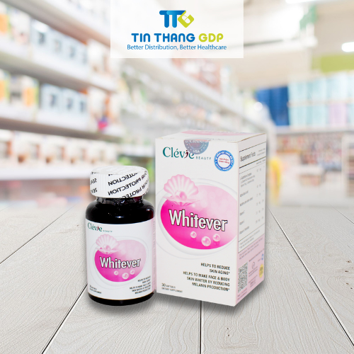 Picture of WHITEVER – HỖ TRỢ LÀM CHẬM QUÁ TRÌNH LÃO HÓA DA, GIÚP DA TRẮNG SÁNG