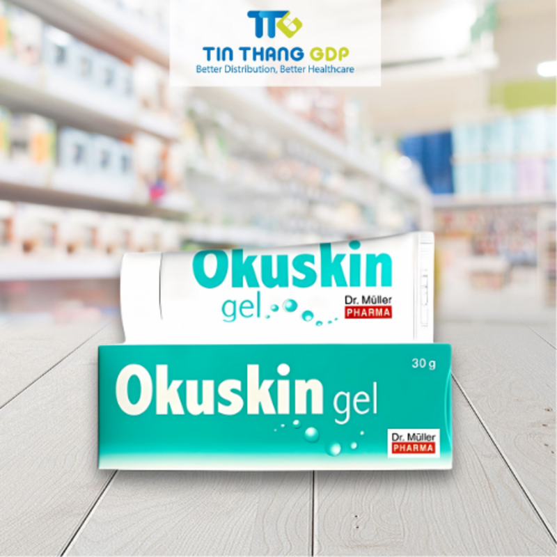 Picture of GEL BÔI DA OKUSKIN GEL 30G DR MULLER PHARMA - Hỗ trợ nhanh lành vết thương hở, hạn chế sẹo xấu, vết thâm