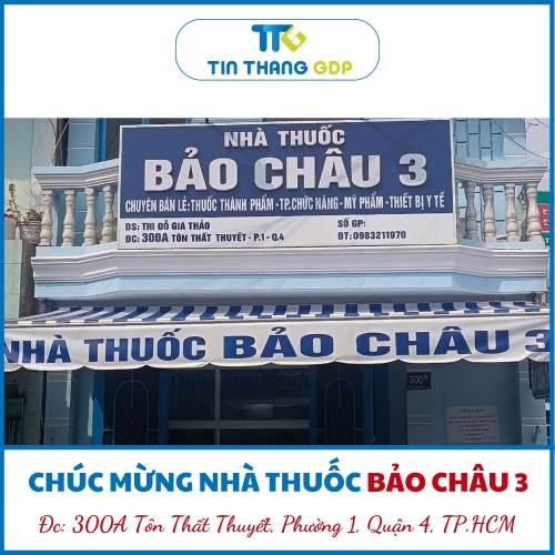 Picture for blog post Chúc Mừng Nhà Thuốc Bảo Châu 3 Khai Trương Và Đạt Chuẩn GPP Với Tỷ Lệ 95.3%!