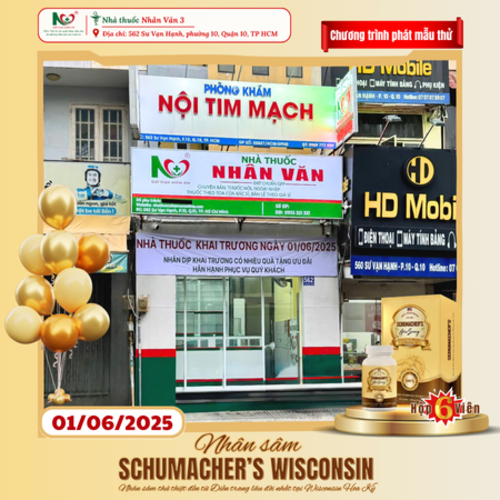 Picture for blog post CHƯƠNG TRÌNH PHÁT MẪU THỬ NHÂN SÂM MỸ MIỄN PHÍ – DUY NHẤT TẠI NHÀ THUỐC NHÂN VĂN 3!